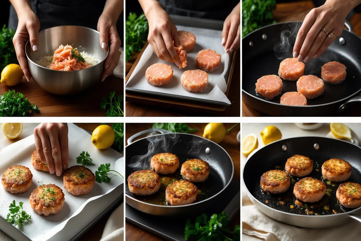 What keeps salmon patties falling apart