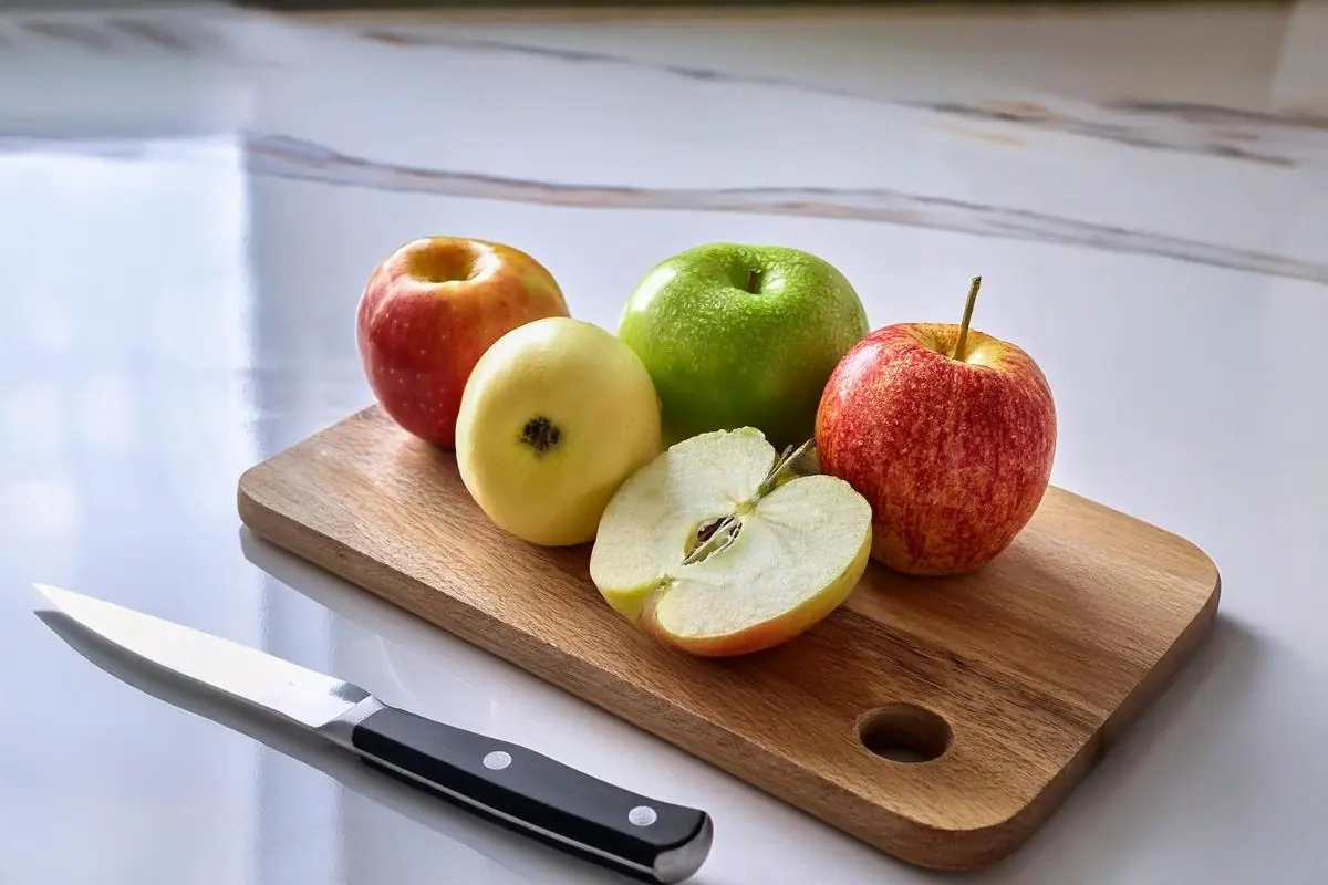 A selection of the best apples for baking muffins.